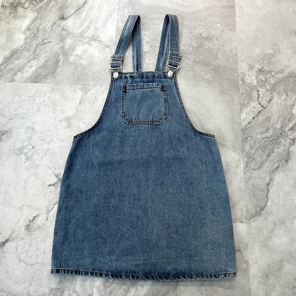 Forever 21 Blue Denim Overall Dress
